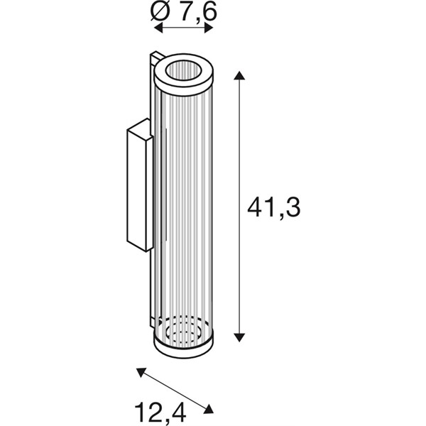 SLV 1008036 Quimera WL LED wand opbouwarmatuur 8,5W 927+930 2700K+3000K messing 350° dimbaar